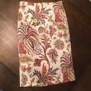 Zara printed midi skirt